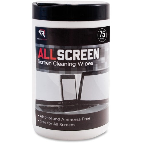 Read/Right  Screen Cleaning Wipes, 75 Wipes, Ast