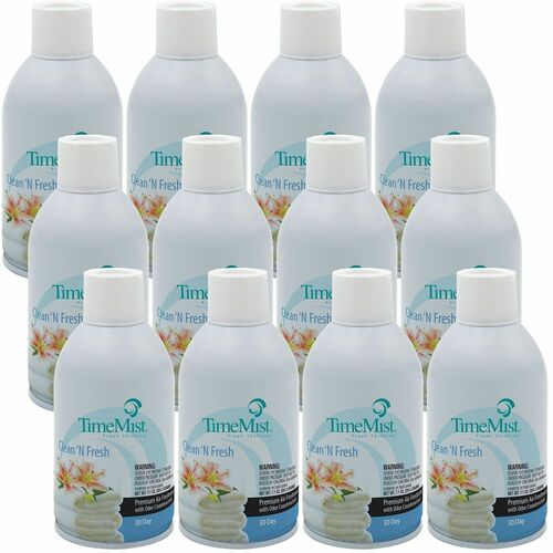 Amrep, Inc  Fragrance Refill, f/Metered Disp, 6.6oz, 12/CT, Clean/Fresh