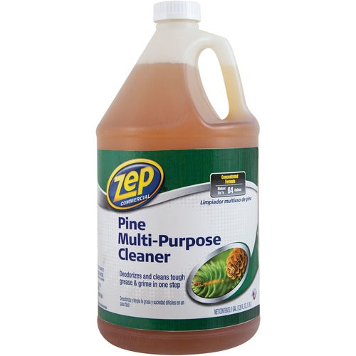 Zep Commercial  Multipurpose Pine Cleaner, Up to 64gal, 128 oz,4/CT,BN