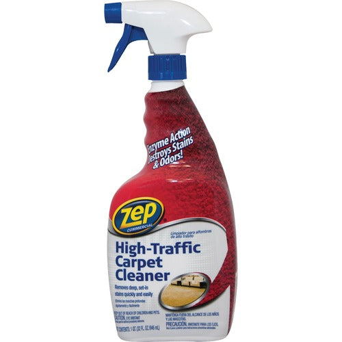 Zep Commercial  Carpet Cleaner, High Traffic, Trigger Spray, 32oz., 12/CT