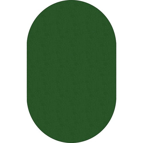 Flagship Carpets, Inc.  Solids Traditional Rub, Oval, 7'6x12', Oval, Green-FCIAS45CL