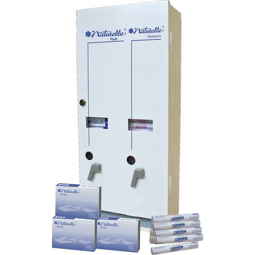 Impact Products  Hygiene Dispenser, Dual Vendor, 10.754"x5.5"x24", White