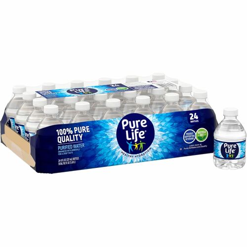 Nestle Waters North America  Nestle Pure Life Water, 8oz., 120CT/PL, Blue