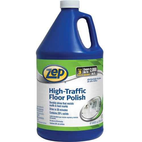 Zep Commercial  Floor Finish, Commercial High Traffic, 1Gallon, 4/CT, CLGN