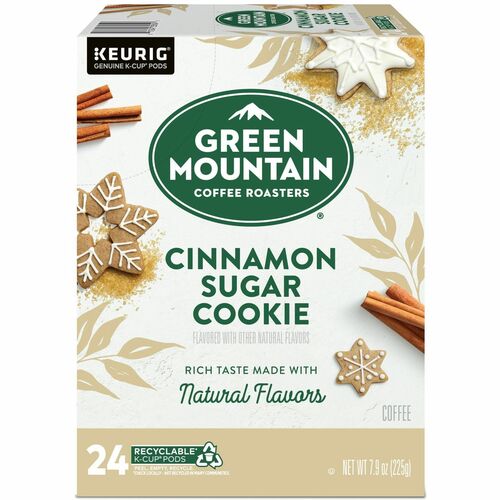 Green Mountain  Coffee,Cinnamon,Sugar Cookie,K-Cup,24/BX,Brown-GMT79742