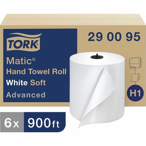 TORK  Towel,Unperforated,1-ply,7.68"x900',7.25"dia, 6/CT,WE