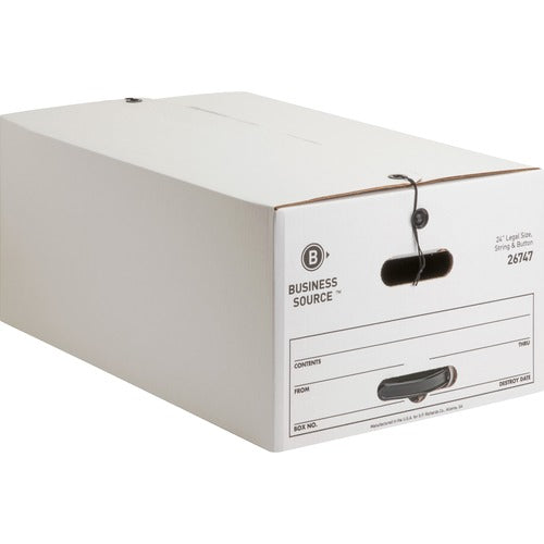 Business Source  Storage Boxes, Medium-duty, Legal, 12/CT, WE
