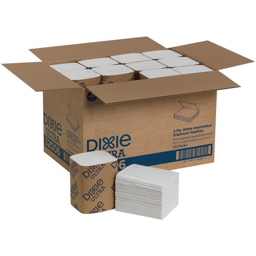 Georgia-Pacific  Napkins,f/Ultra Interfold Dispenser, 250/PK, 24PK/CT, WE-GPC32006
