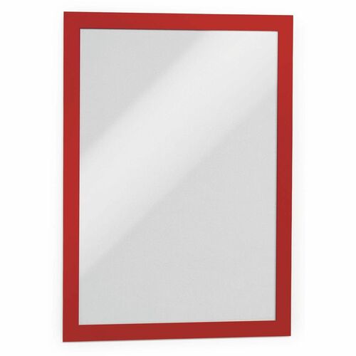 Durable Office Products  Adhesive Frame, Magnetic Seal, Letter, 8-1/2"x11", Red