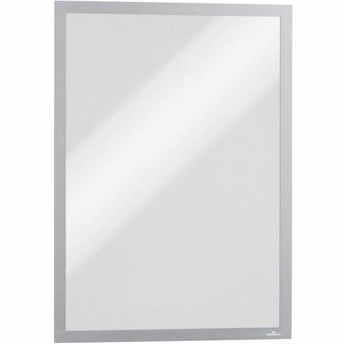 Durable Office Products  Adhesive Frame, Magnetic Seal, Tabloid, 11"x17", Silver