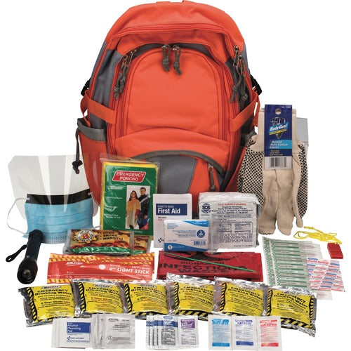 First Aid Only, Inc  Personal Disaster Kit,63 Pc,Backpk,12-1/2"x17-1/2"x4-/2",OE-FAO90001