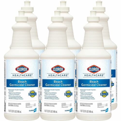 Clorox Company  Disinfectant w/Bleach, Pull-Top, 32oz, 6/CT, White