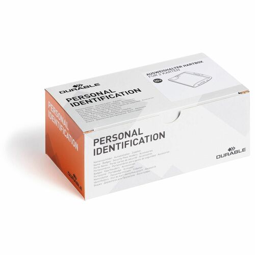 Durable Office Products  Replacement Card/Badge Holder, 10/BX, Clear