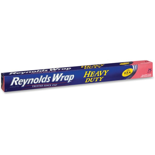 Reynold Food Packaging  Heavy-Duty Aluminum Foil Roll, 18"x50', Aluminum