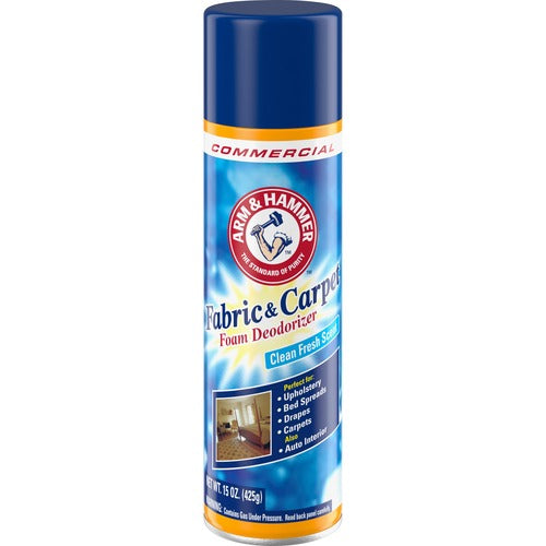 Church & Dwight Co., Inc.  Fabric/Carpet Foam Deodorizer, Clean Fresh, 15oz., 8/CT, WE