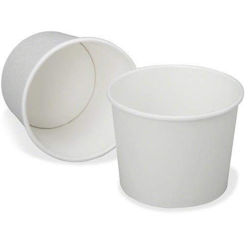 SKILCRAFT  Squat-Style Cups, Hot Food/Liquid,16 oz., 500/CT, White