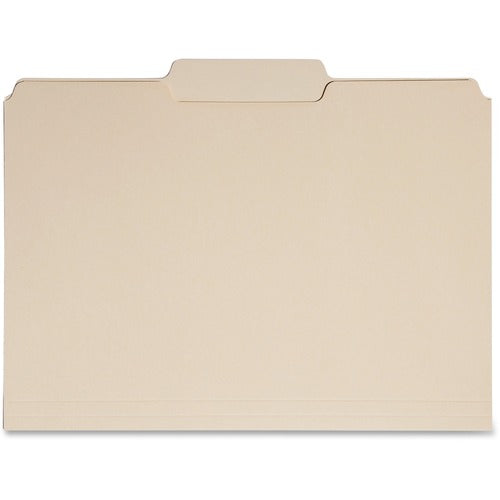 SKILCRAFT  File Folders, 11pt, 1/3 Cut, Ltr, POS2, 100/BX, Manila