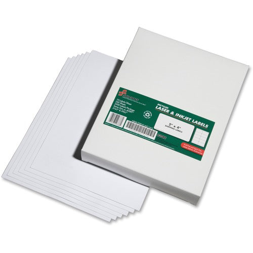 SKILCRAFT  Address Labels, Rec, 2"x4", 2500/BX, White