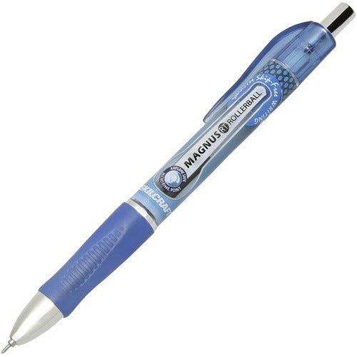 SKILCRAFT  Retractable Rollerball Pen, Micro Pt, 1 Dozen, BE