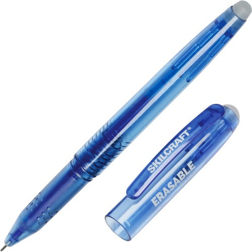 SKILCRAFT  Gel Stick Pen, Erasable, Medium Pt., 1 Dozen, BE