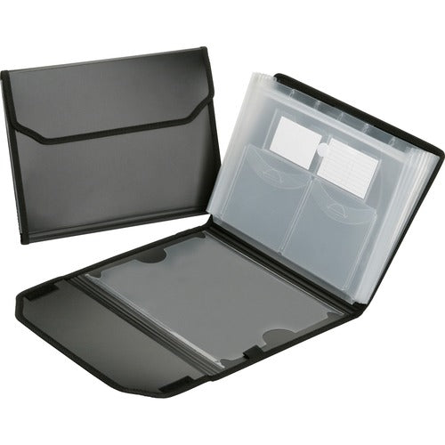 SKILCRAFT  File, Poly, Expanding, 7-Tab, Letter, Black