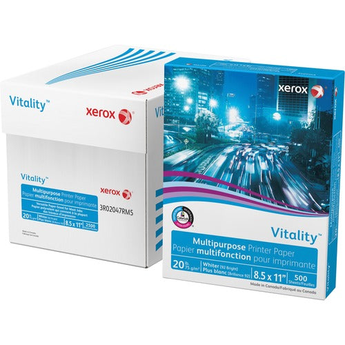 Xerox  Copy Paper,20 lb, 8-1/2" x 11", 92 GE,500/PK,10/CT,40/PL,WE