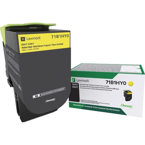 Lexmark  Toner Cartridge, RProg, f/ CS/X417, 3500 Pg High Yield, YW