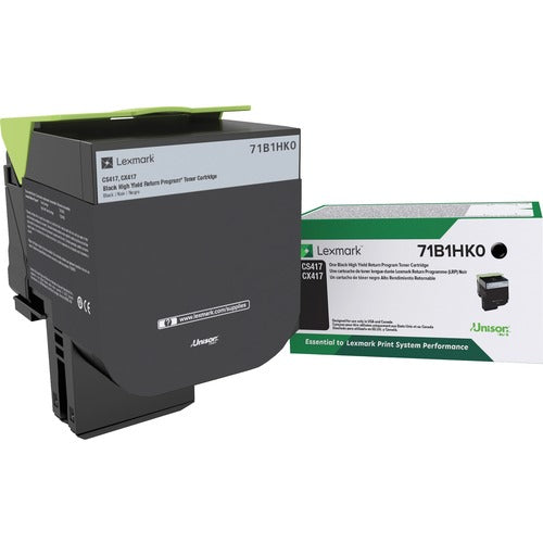Lexmark  Toner Cartridge, RProg, f/ CS/X417, 6000 Pg High Yield, BK