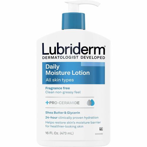 Johnson & Johnson  Moisturizing Lotion, Lubriderm, Daily, 16oz., White