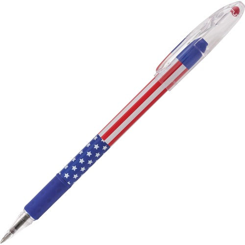 Pentel  RSVP Ballpoint Pen, 0.7mm Tip, Black Ink, 1 DZ, RD/WE/BE
