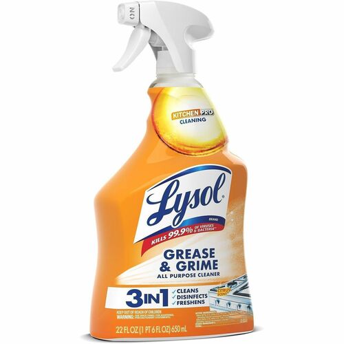 Reckitt Benckiser  Cleaner Spray, f/Kitchens, Antibacterial, 22 oz, Multi