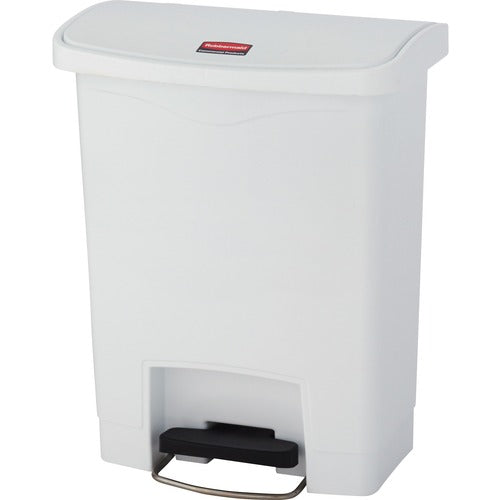 Rubbermaid Commercial Products  Waste Bin,Step-on Front,8 Gal,10-1/2"x16-7/10"x21-1/10",WE