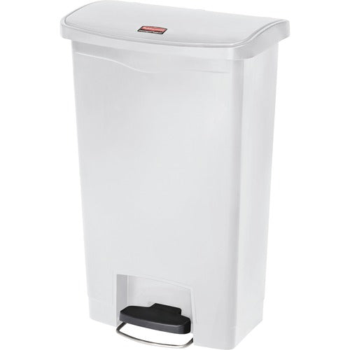 Rubbermaid Commercial Products  Slim Jim Step-On Container, 13G, White