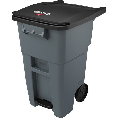 Rubbermaid Commercial Products  Brute Step-On Rollout Cont, 50Gal, Gray