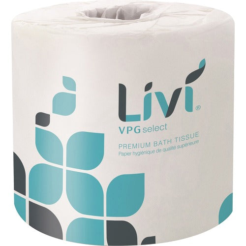Solaris Paper, Inc.  Bath Tissue, 2-Ply, 500-Sht, 4-1/2"Wx4"L, 80/CT, White
