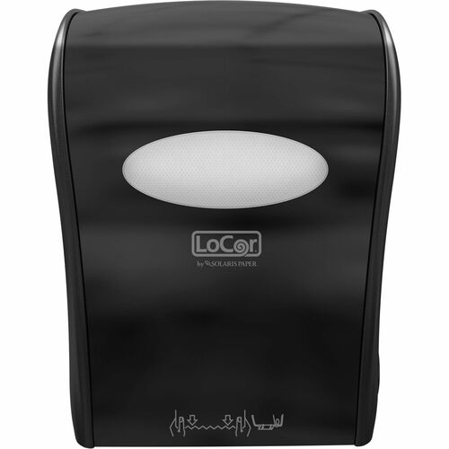 Solaris Paper, Inc.  Towel Dispenser,Hardwound,Manual,12.38"x16.76"x10",BK