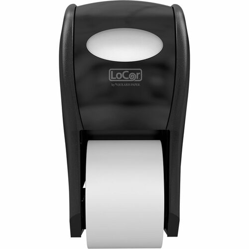 Solaris Paper, Inc.  Dispenser,Toilet Paper,2 Rolls,7.24"x13.45"x7.36",BK