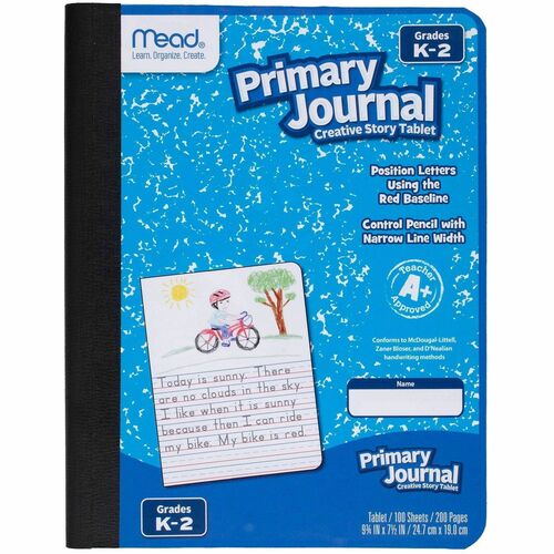 Mead  Primary Journal, Composition, 100 Sht, 7.5"x9.8", 12/CT, AST