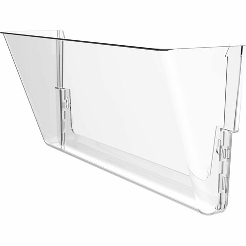 Storex Industries Corporation  Wall File, Stackable, Legal, 4"W x 16"L x 7"H, Clear