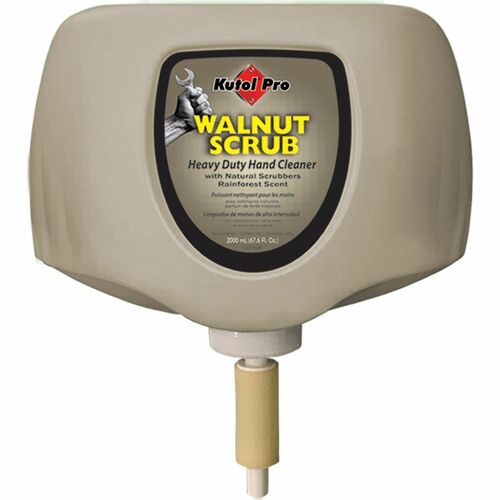 Kutol Products  Hand Cleanser,HvyDty,w/WalnutShells,Mild,2L,4/CT,DarkTan