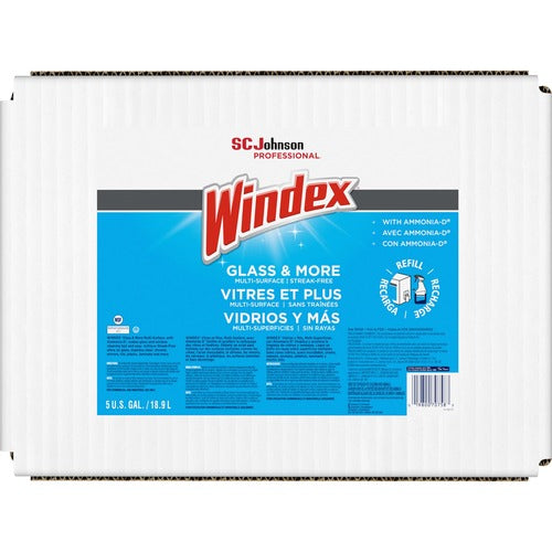 S.C. JOHNSON & SON, INC  Windex Cleaner,Bag in a Box,Powerized,Streak Free,5 Gallon