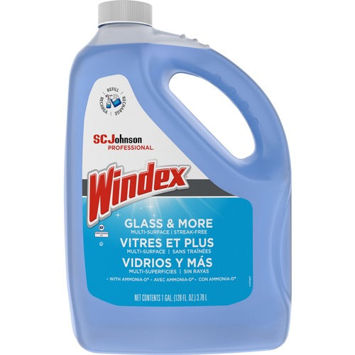 S.C. JOHNSON & SON, INC  Glass Cleaner Refill, Windex w/Ammonia-D, 1 Gallon