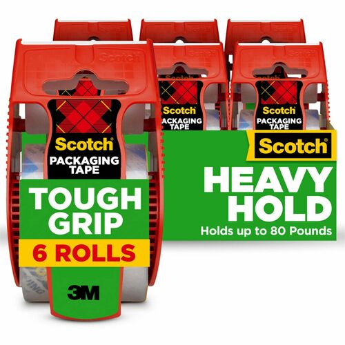 3M  Tape, Moving/Packaging, 1.88" x 22.2 yards, 6/PK, Clear