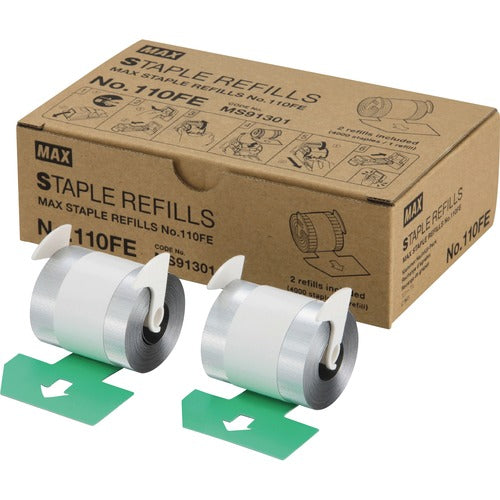 Max USA  Roll Cartridge Staple Refill, 9/16" Leg Length, 8000/BX, SR
