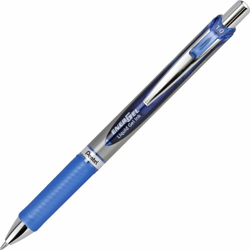 Pentel  Retractable Liquid Gel Pen, Fast-Drying, 1.0mm Tip, Blue