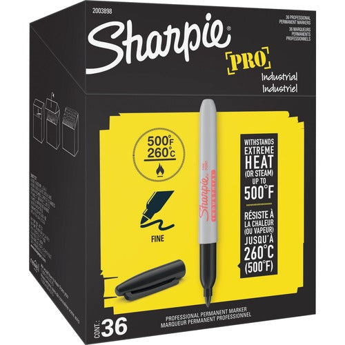 Newell Brands  Sharpie Industrial Marker, Fine Point, 36/PK, Black Ink