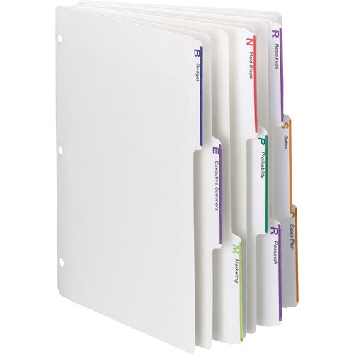 Smead  Index Dividers, 1/3-cut Tab, 8-1/2"x11", 25 Sets/BX, WE