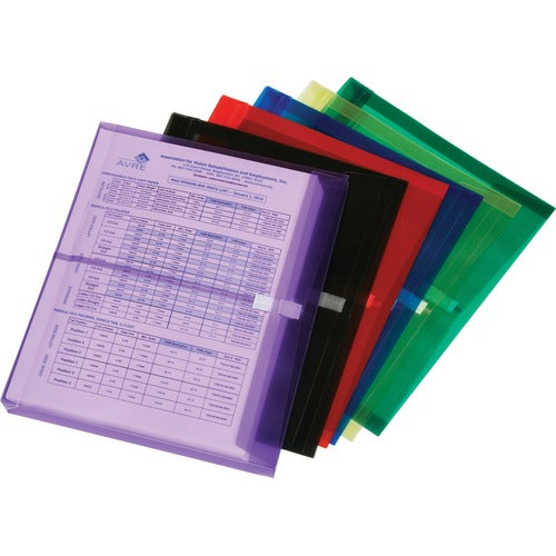 SKILCRAFT  Poly Envelopes, Hook&Loop, Exp, 11-5/8"x9-3/4", 6/PK, AST
