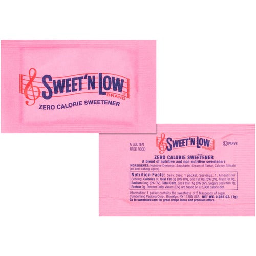 The J.M. Smucker Co.  Sugar Substitute, Sweet N Low, 1g Packet, 400/BX, 4BX/CT
