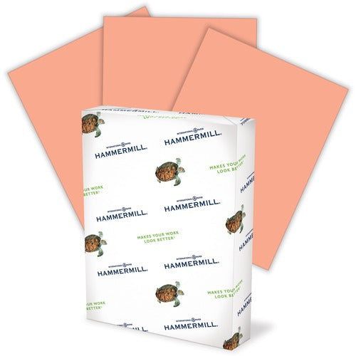 Hammermill  Copy Paper, 20 lb, 8-1/2"x11", 500/RM,10RM/CT,Salmon-HAM103119CT
